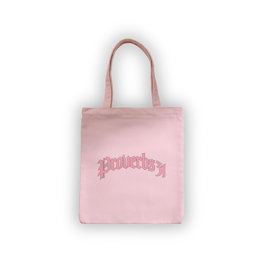 Proverbs 31 Tote - Pink